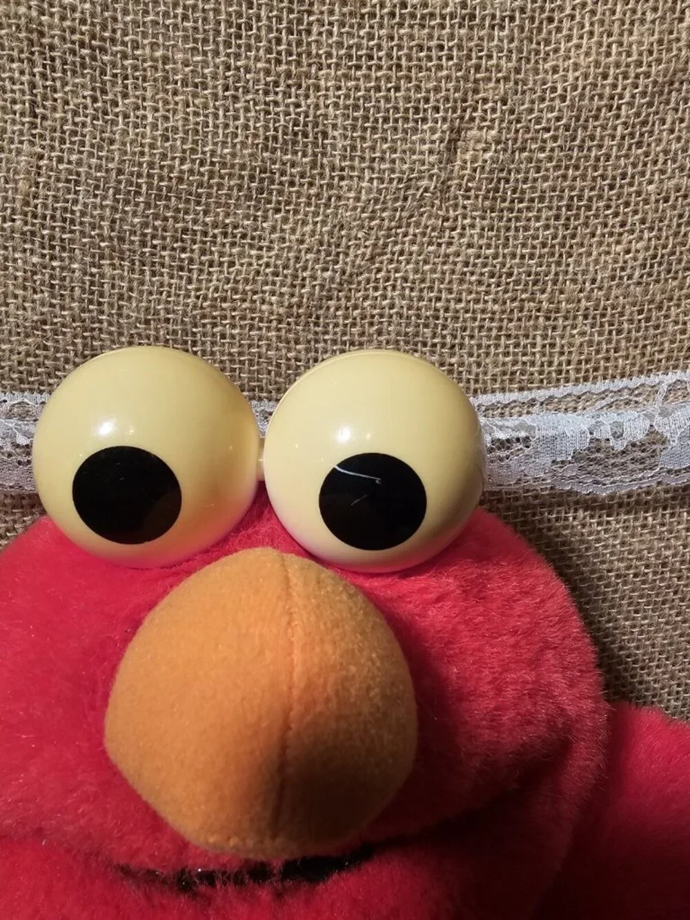1997 Sesame Street Little Laughs Tickle Me Elmo Red  Plush Toy Giggle Works